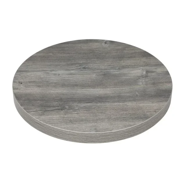 Round Melamine Table Top Grey 60 cm