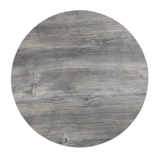 Round Melamine Table Top Grey 60 cm