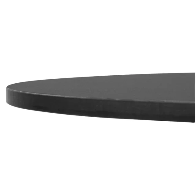 Round Table Top Black Matte 60 cm
