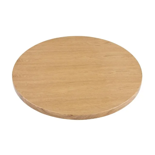 Round Natural Ash Wood Tray Diameter 600 mm for Table