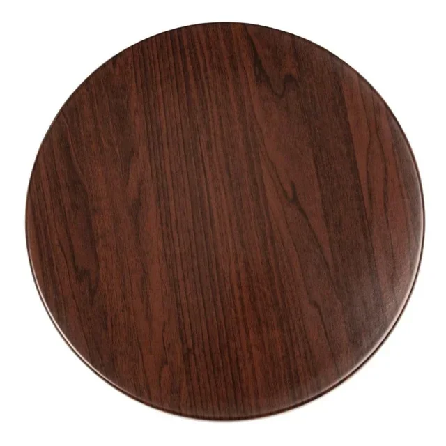 Round Table Top Ø60 cm - Dark Brown Wood