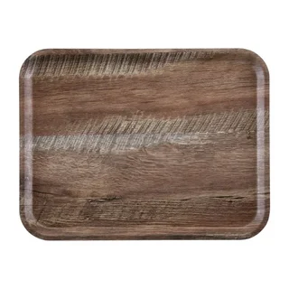 Plateau de Table Stratifié Grain Bois Chêne Foncé Madeira 460mm
