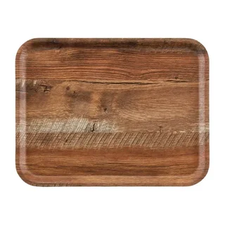 Bandeja Laminada Grano Madera Madeira Roble Marrón 430 Mm