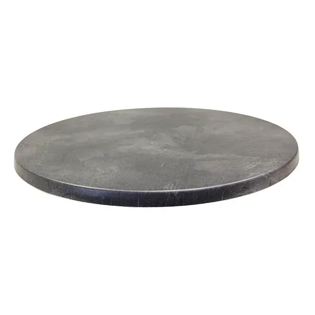 Table Top Topalit Dark Slate Ø 60 cm - Round Dark Slate Effect