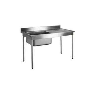 Lava-Louças Aço Inoxidável 2 Cubas com Escorredor Esquerdo - Comprimento 1600 mm - Gama Série 700