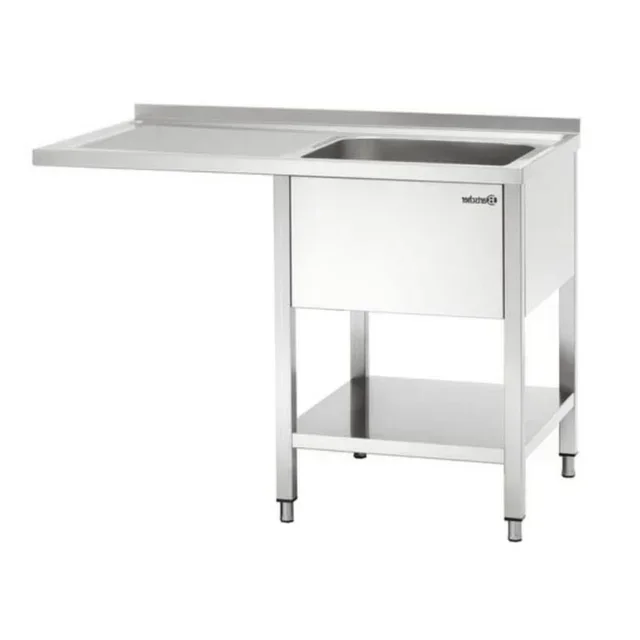 Professionelle Spültisch 700 mm mit Abtropffläche Links