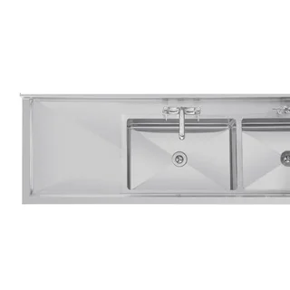 Professioneller Edelstahl-Einweichtank - Länge 2400 mm x Tiefe 600 mm