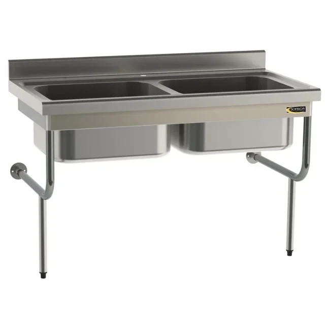 Doppelschüssel Halbunterbauspüle - Tiefe 70 cm - Breite 150 cm