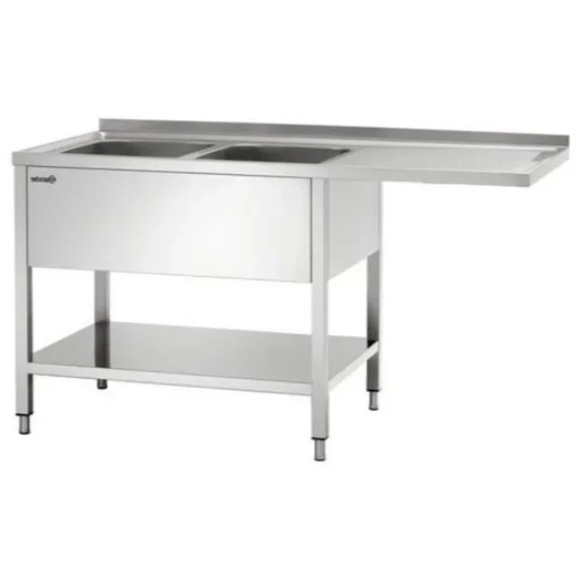 Fregadero Estación de Lavado 700 - Doble Cuba con Escurridor Derecho Integrado