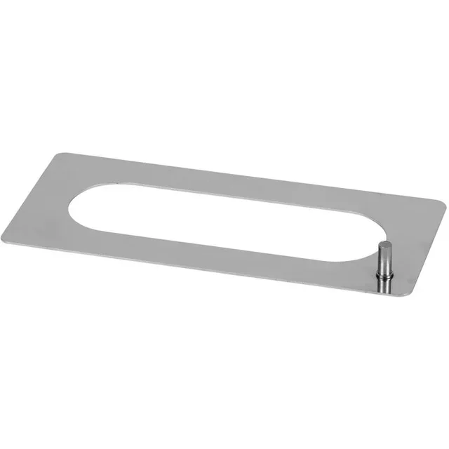 Edelstahl Rechteckige Schablone - 1 Abdruck - 145 x 45 mm