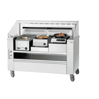 Pódio de 20 cm para Estação de Cozinha - Suporte Elevado em Aço Inoxidável para Cozinha Profissional