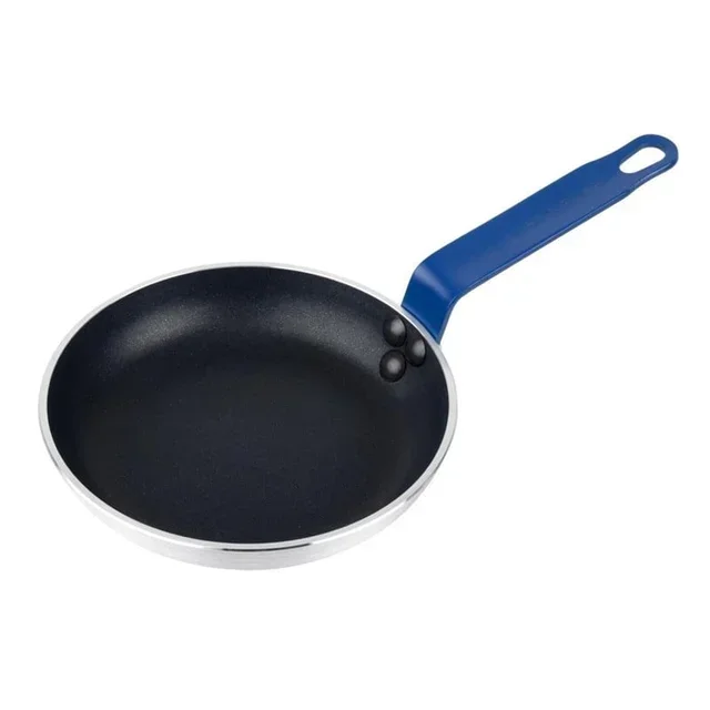 Aluminum Non-Stick Frying Pan 20 cm Blue Handle Teflon Coating