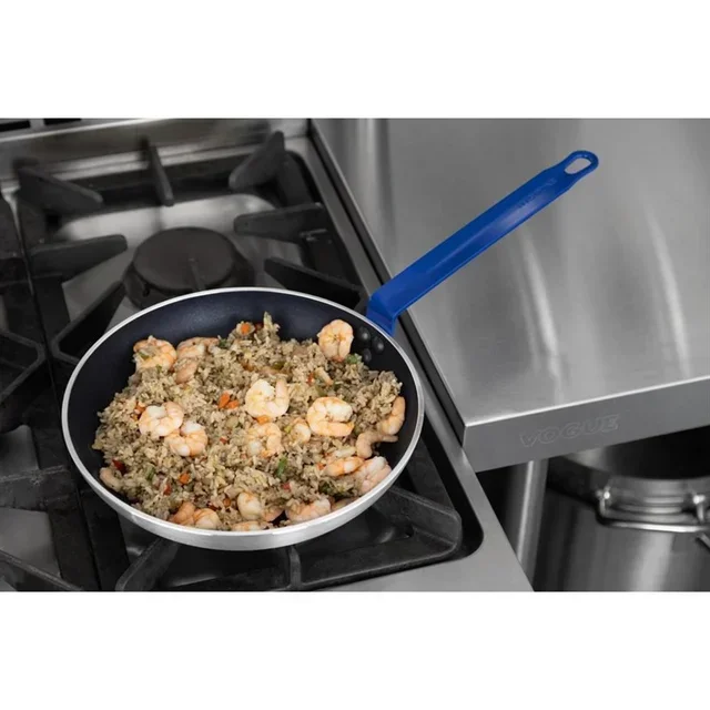 Padella 28cm Alluminio Teflon Plus Antiaderente Manico Blu