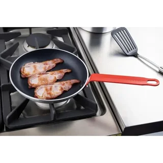 Aluminium Bratpfanne Antihaftbeschichtung Ø 24 cm - Roter Griff
