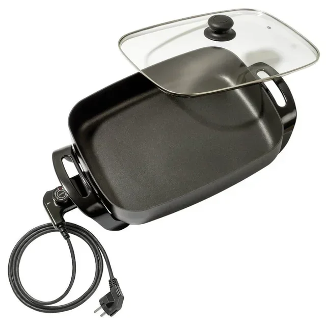 Sartén Eléctrica 1500W - Calentamiento Rápido y Eficiente