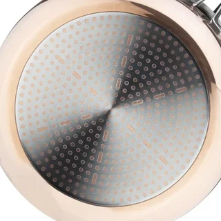 Copper Induction Pan Triple Wall 28 cm Diameter 6 cm Depth