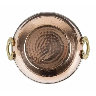 Kadai de Cobre Macizo 660ml - Asas de Acero Inoxidable Ergonómicas