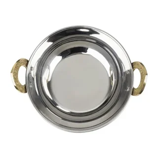 Kadai de Cobre Macizo 660ml - Asas de Acero Inoxidable Ergonómicas