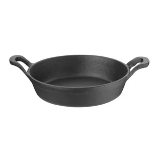 Round Cast Iron Pan with Handles - 18 cm Diameter