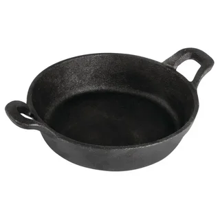 Round Cast Iron Pan with Handles - 18 cm Diameter