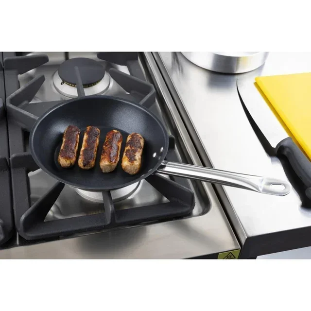 Padella Professionale Antiaderente Acciaio Inox Teflon Diametro 200 mm