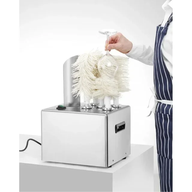 Glass Polisher 4 Heads Rotary Brushes