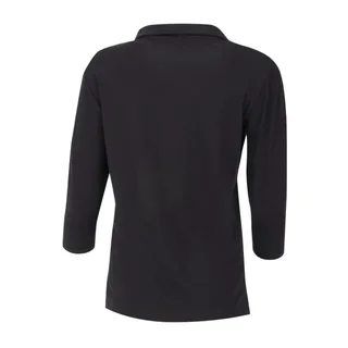 Black V-Neck Women's Polo XS - Extra Small Size