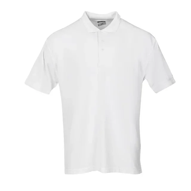 Unisex White Polo Shirt - Size L