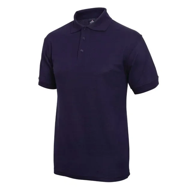 Unisex Navy Polo XL - Dark Blue Piqué Cotton