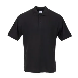 Unisex Black Polo Shirt - Extra Large Size