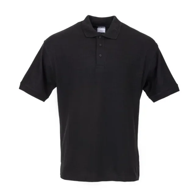 Unisex Black Polo Shirt - Extra Large Size