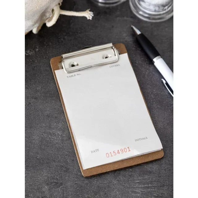 Porta Conto in Legno 90x150mm - Espositore Note Ristorante