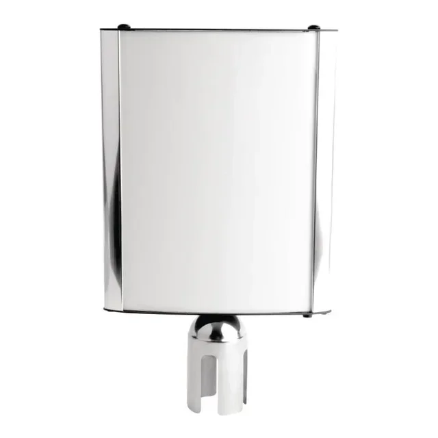 A4 Edelstahl Absperrpfosten Plakatrahmen