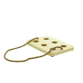 Portabirre Sospeso con Cordino - Capacità 6 Bottiglie - Dimensioni 240 x 165 mm