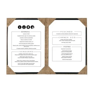 Porta Menu Lisa Similpelle Formato A4