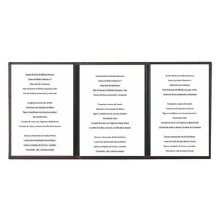 Tiziano A5 Menu Card Holder Faux Leather