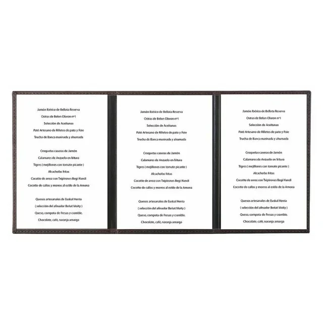 Tiziano A5 Menu Card Holder Faux Leather