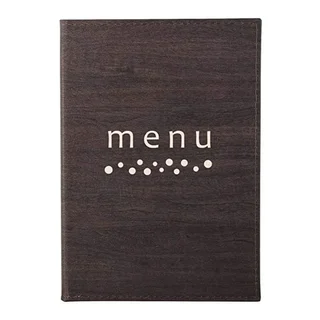 Tiziano A5 Menu Card Holder Faux Leather
