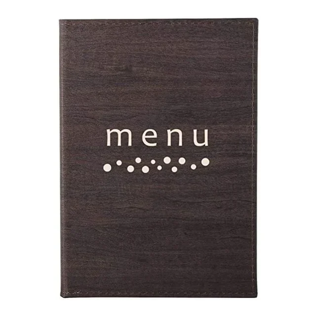 Tiziano A5 Menu Card Holder Faux Leather