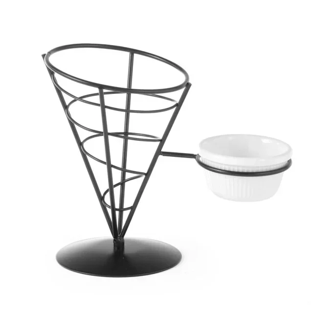 Pommes-Frites-Tütenhalter mit Soßenfach