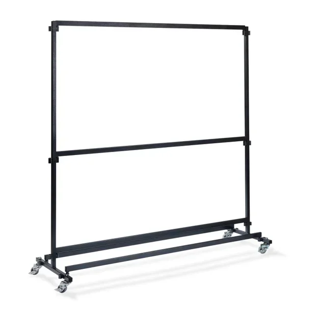 Reception Coat Rack High Capacity - Wall-Mounted Structure Without Hooks