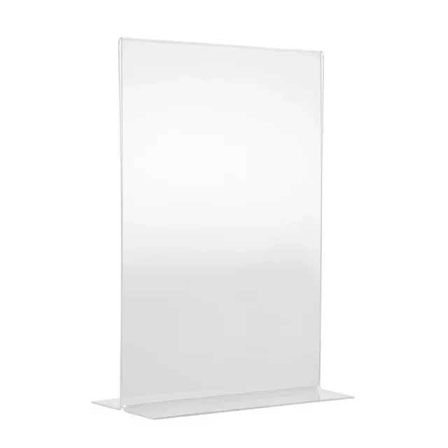 A4 Vertical Acrylic Menu Holder Clear