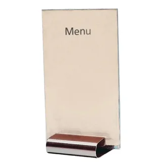 A5 Stainless Steel Menu Holder