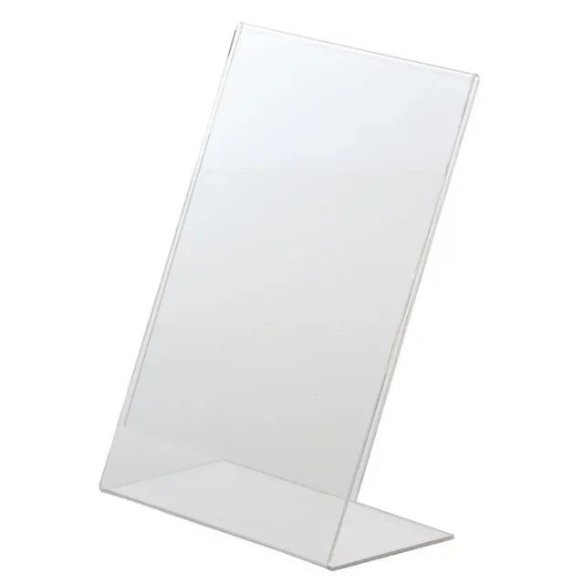 A5 Angled Acrylic Menu Holder Clear