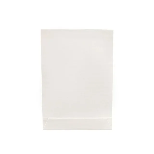 Porta Menu Inclinato A5 in Acrilico Trasparente