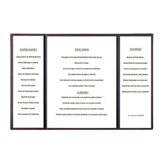 Porte-Menu Leo Simili-Cuir Format A4