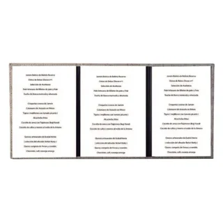 Menu Holder Marcel Faux Leather A5 Format