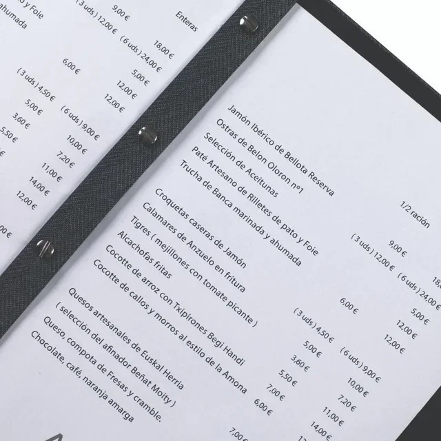 Pablo Menu Holder Faux Leather A4