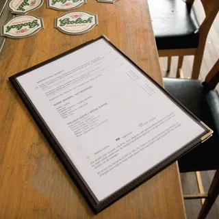 A4 Double Transparent Crystal Menu Cover - Pack of 3