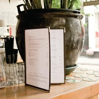 A4 Double Transparent Crystal Menu Cover - Pack of 3